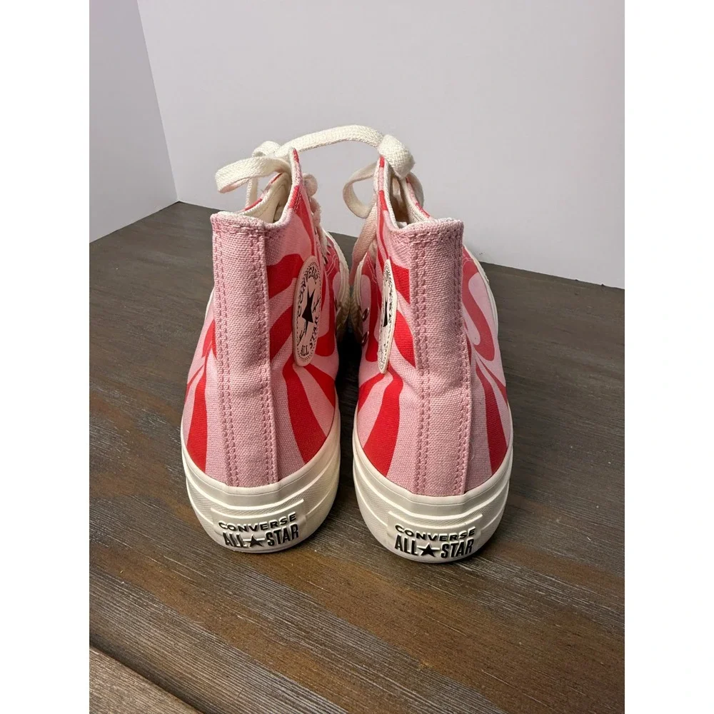 Converse Chuck Taylor All Star Lift Platform Pink Red Swirl High Top Barbiecore